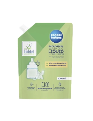 Bolsa recarga Detergente Liquido tetinas y biberones Canpol Babies