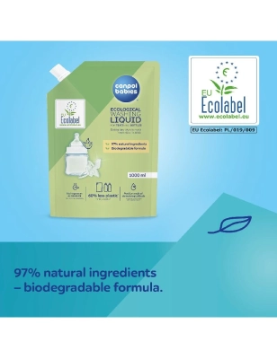 Bolsa recarga Detergente Liquido tetinas y biberones Canpol Babies