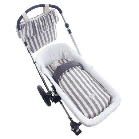 Saco Capazo Raya de Uzturre Gris Oscuro