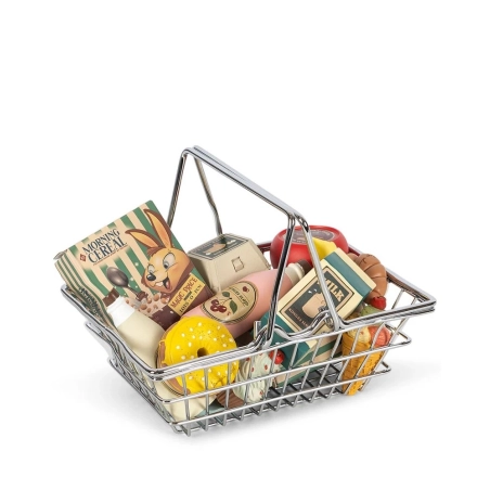 Cesta compra con alimentos de Konges Slojd