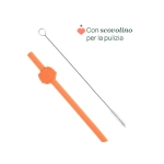 Set 6 pajitas Silicona de Chicco