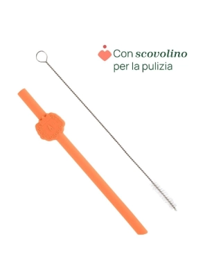 Set 6 pajitas Silicona de Chicco