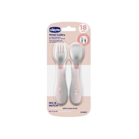 Set cubiertos acero de Chicco