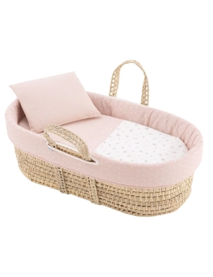 Capazo Palma Acolchado Calma de Cambrass Rosa