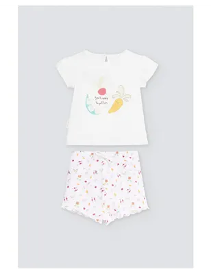 Conjunto Bebe Manga Corta De Ysabel Mora