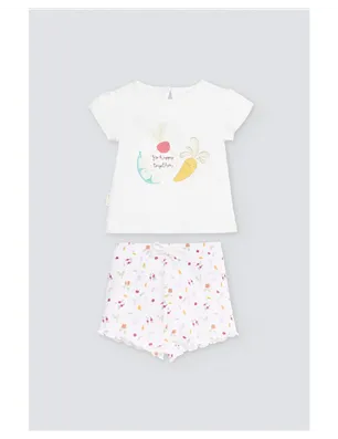 Conjunto Bebe Manga Corta De Ysabel Mora