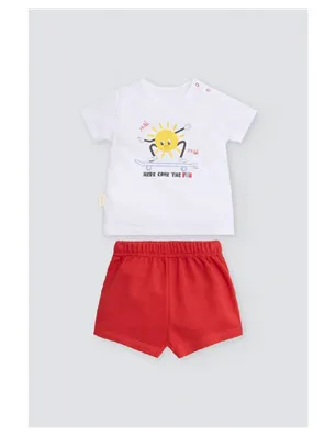 Conjunto Bebe Manga Corta De Ysabel Mora