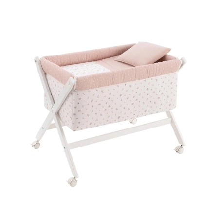 Minicuna Tijera Madera Calma de Cambrass Rosa