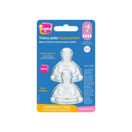 Pack 2 tetinas silicona autonomy Tigex