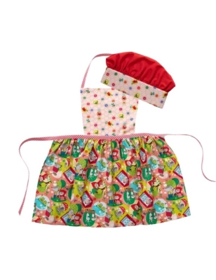 Delantal y gorro Caperucita de Micumacu