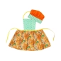 Delantal y gorro Orange Slow Farm de Micumacu