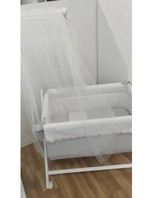 Minicuna Rombo con Dosel de Uzturre