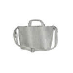 Bolsa Canastilla Praline Rayas de Walking Mum Matcha