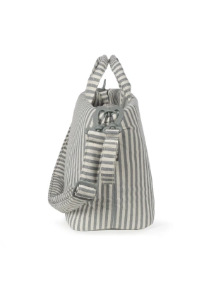 Bolsa Canastilla Praline Rayas de Walking Mum Matcha