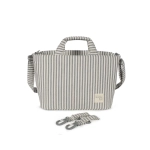 Bolsa Canastilla Praline Rayas de Walking Mum Matcha