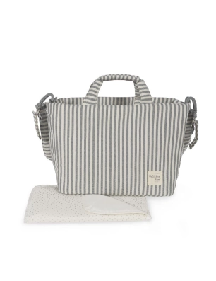 Bolsa Canastilla Praline Rayas de Walking Mum Matcha
