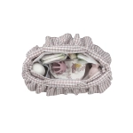 Bolsa Canastilla Praliné Vichy de Walking Mum Moka