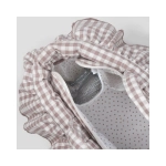 Bolsa Canastilla Praliné Vichy de Walking Mum Moka