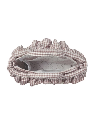 Bolsa Canastilla Praliné Vichy de Walking Mum Moka