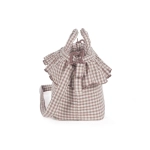 Bolsa Canastilla Praliné Vichy de Walking Mum Moka