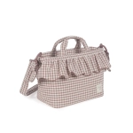Bolsa Canastilla Praliné Vichy de Walking Mum Moka