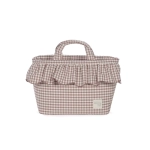 Bolsa Canastilla Praliné Vichy de Walking Mum Moka