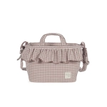 Bolsa Canastilla Praliné Vichy de Walking Mum Moka