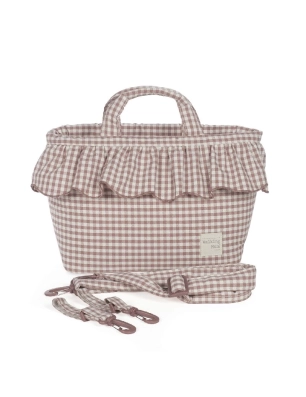 Bolsa Canastilla Praliné Vichy de Walking Mum Moka