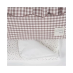 Bolsa Canastilla Praliné Vichy de Walking Mum Moka