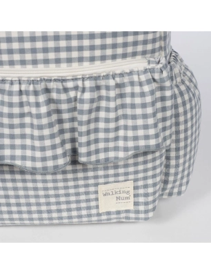 Mochila Praliné Vichy de Walking Mum Matcha