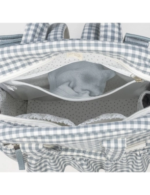 Mochila Praliné Vichy de Walking Mum Matcha