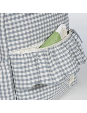 Mochila Praliné Vichy de Walking Mum Matcha