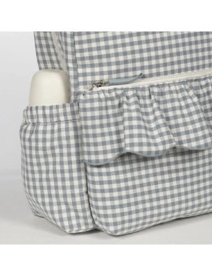 Mochila Praliné Vichy de Walking Mum Matcha