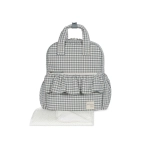 Mochila Praliné Vichy de Walking Mum Matcha