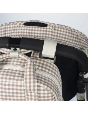 Mochila Praliné Vichy de Walking Mum Moka
