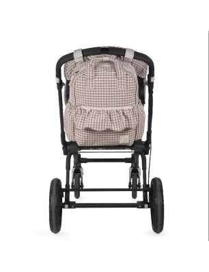 Mochila Praliné Vichy de Walking Mum Moka