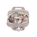 Mochila Praliné Vichy de Walking Mum Moka