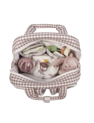 Mochila Praliné Vichy de Walking Mum Moka