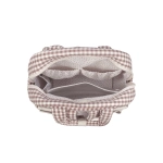 Mochila Praliné Vichy de Walking Mum Moka
