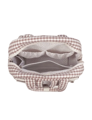 Mochila Praliné Vichy de Walking Mum Moka