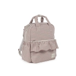 Mochila Praliné Vichy de Walking Mum Moka