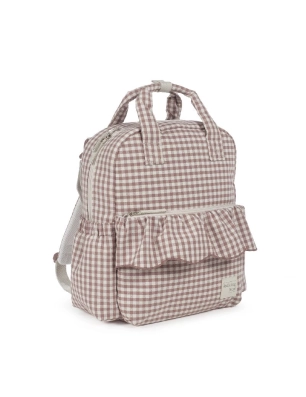 Mochila Praliné Vichy de Walking Mum Moka
