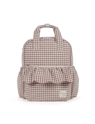 Mochila Praliné Vichy de Walking Mum Moka