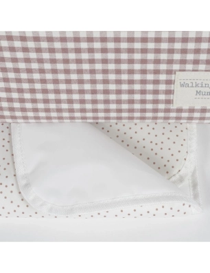 Mochila Praliné Vichy de Walking Mum Moka