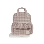 Mochila Praliné Vichy de Walking Mum Moka