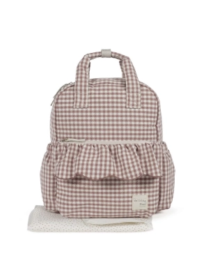 Mochila Praliné Vichy de Walking Mum Moka