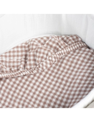 Funda colchón y muselina Praliné de Walking Mum Moka