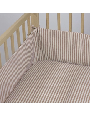 Protector cuna Praliné reversible de Walking Mum Moka