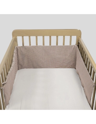 Protector cuna Praliné reversible de Walking Mum Moka