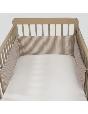 Protector cuna Praliné reversible de Walking Mum Moka